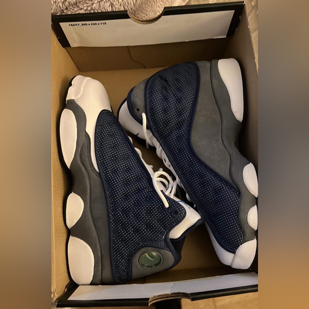 Air Jordan 13 flint blue size 7y